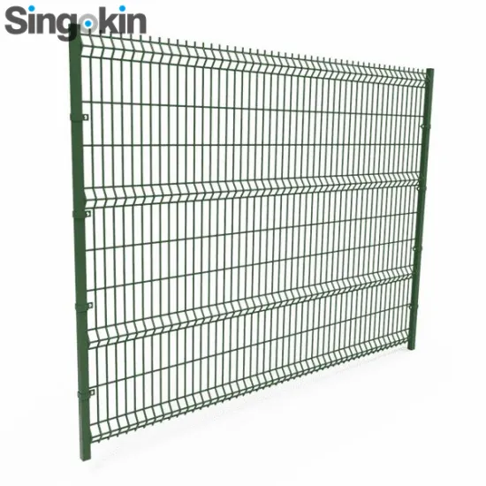 3D Curved Welded Triangle Bend Wire Mesh Fence 3.8mm 4mm