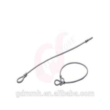 EAS plastic lanyard with two loops,hard tag lanyard