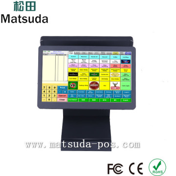 dual screen 15.6 inch all in one touch screen pos pc for shop,restaurant,supermarket