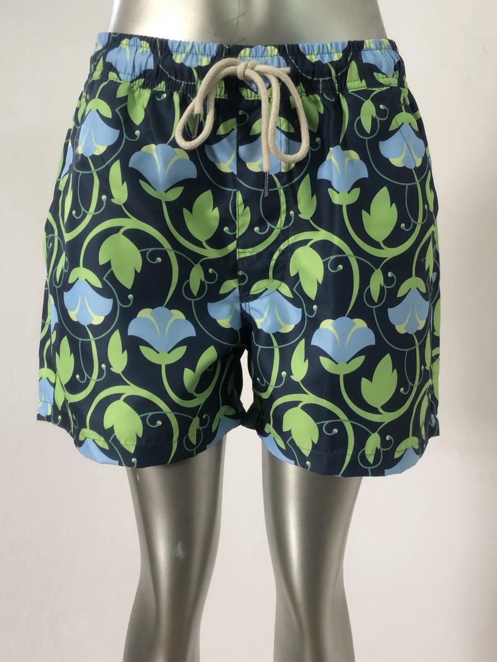 Men's beach shorts with fresh pattern