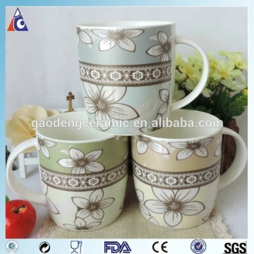 Latest new style flower logo custom mug
