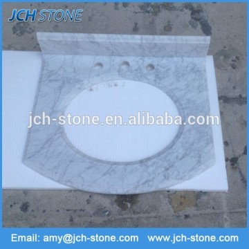 White elegant office prefab bathroom countertop