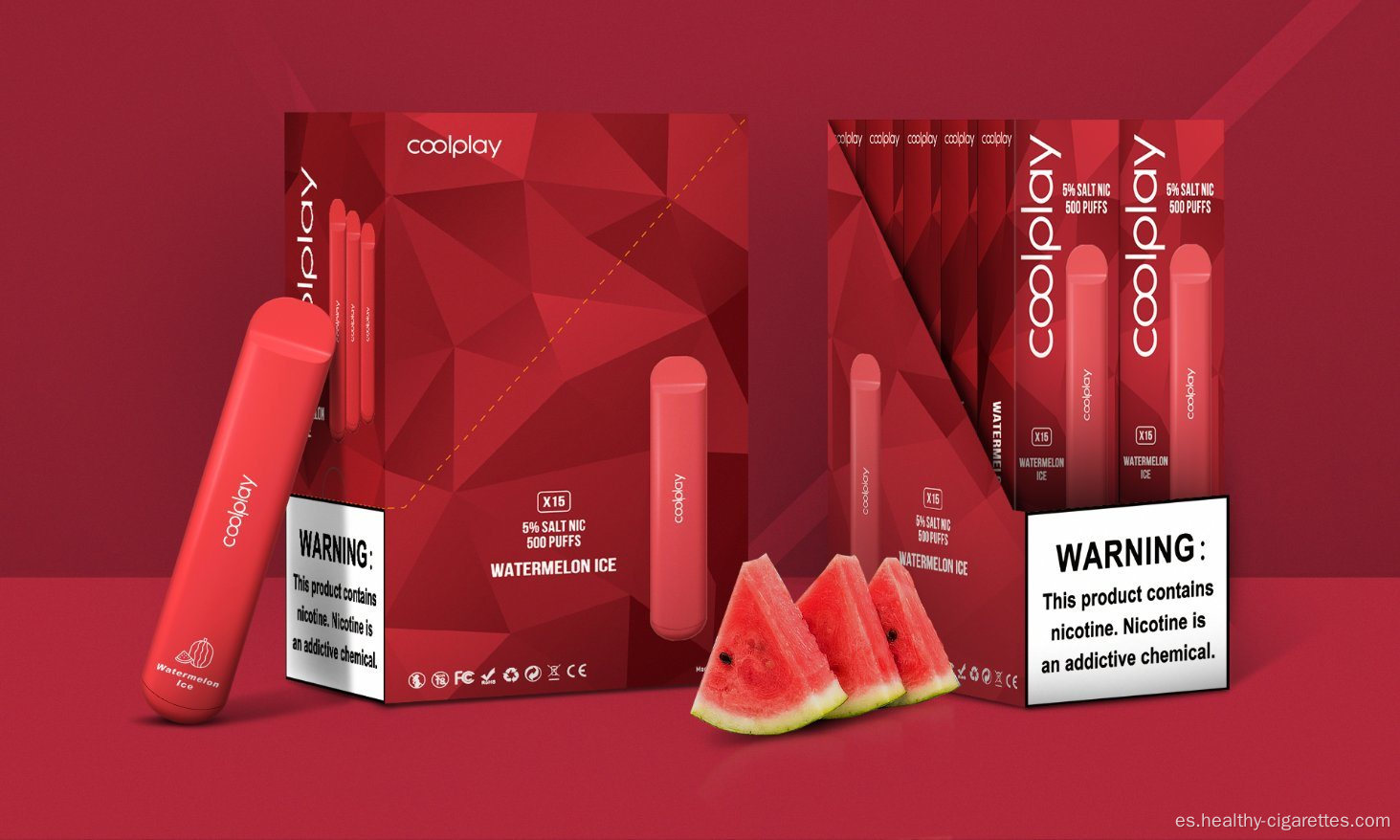 Nueva llegada sabor puro coolplay 500 huff e-cig