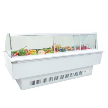 220V Fast Cooling Refrigerator Showcase Freezer for Commercial Display