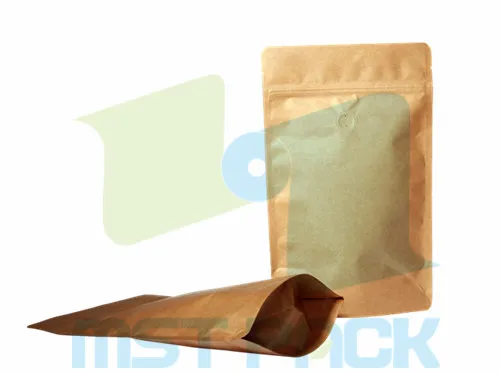 Kraft Paper Stand Up Pouches