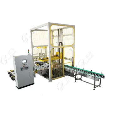 Automatic Palletizer Conveyor System with Leadworld Slip Sheet Dispenser