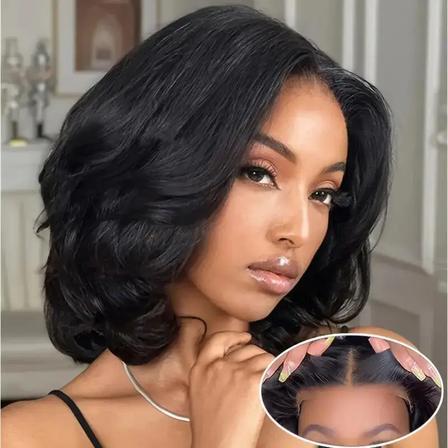 Natural Hairline Synthetic Full Wig Soft Fiber Women Fashion Full Head Wig