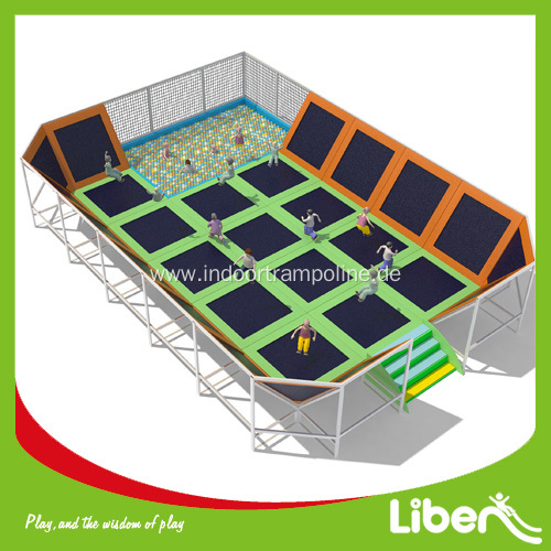 Big kids trampoline with enclosure