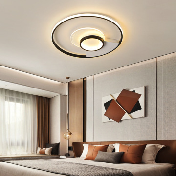 LEDER White Decorative Flush Ceiling Lamp