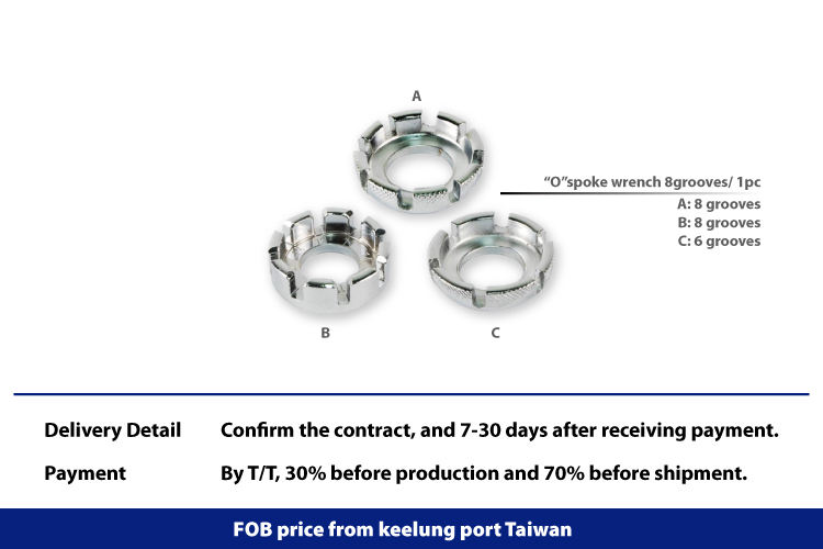 8 grooves spoke wrench for bicycle tool