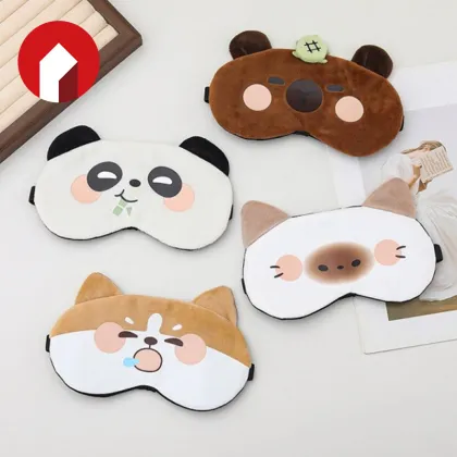 Cartoon closed-eye animal eye patch