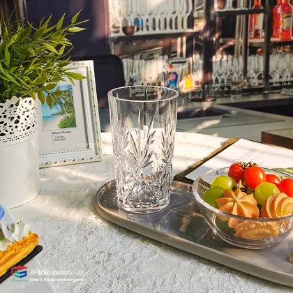 Unbreakable Polycarbonate Highball Glass with Collin Glass Fancy Decor