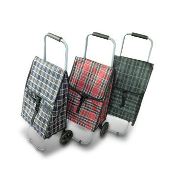 Shopping Carts with Extendable Steel Tube, Various Colors and Logos are Available