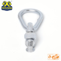 L Track Zinc Plated Double Stud Fitting With Oval Ring