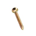 Flat Head Chipboard Screws Yellow Zinc-Plated