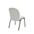 White Loop Yarn Dining Chair