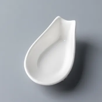 Most Selling White Ceramic Spoon Holder for Dining Room and Restaurant