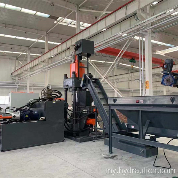 ဟိုက်ဒရောလစ်အပိုင်းအစသတ္တု Copper Chips Briquetting Press