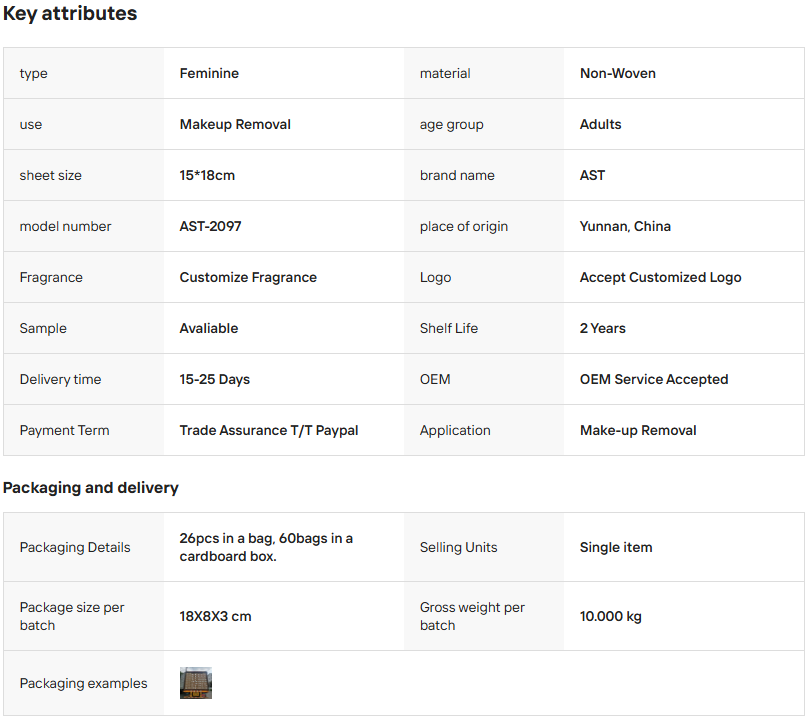 Rose Makeup Remover Wipes