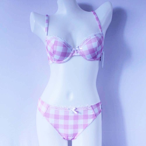 Custom ladies girls panty and bra sets