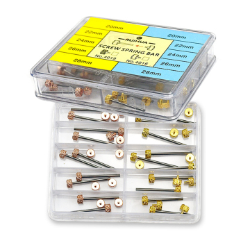 Rose Gold, Silver, and Black Screw-Type Steel Spring Bars for Watch Bands