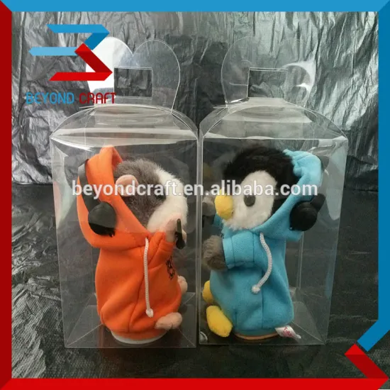 foldable clear PET pvc plastic packing box candy box