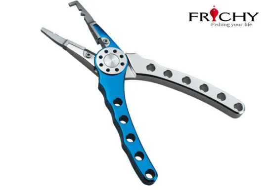 Aluminium Alloy Fishing Tools Pliers With Comfortable Spring Loaded Handles Fpc03 210mm