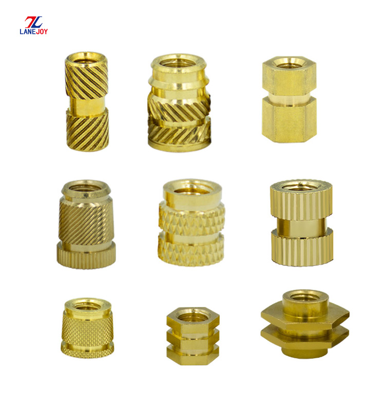 M6 M8 Knurled Plastic Brass Insert Nut