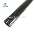 3k 2x2 twill glossy carbon fiberglass pipe tube