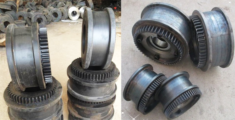 Crane running wheels 