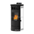 NB-PR 9KW Eco-Friendly Round Freestanding Stove: Modern Style Indoor Fireplace with Wi-Fi Remote Control and Biomass Wood Pellet