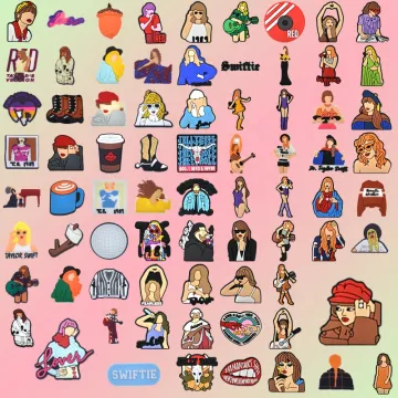 2024 New Popular PVC Taylor Swift Styled Clog Shoe Accessories Charms