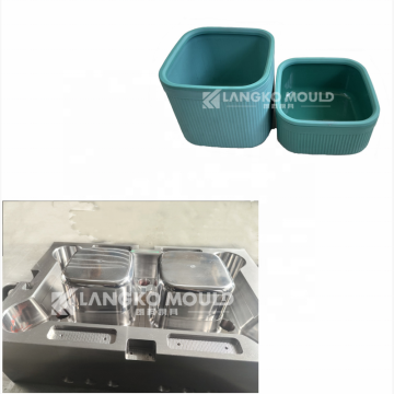 Taizhou Office Desktop Dustbin Mold Making Supplier for Square Mini Trash Can Mold