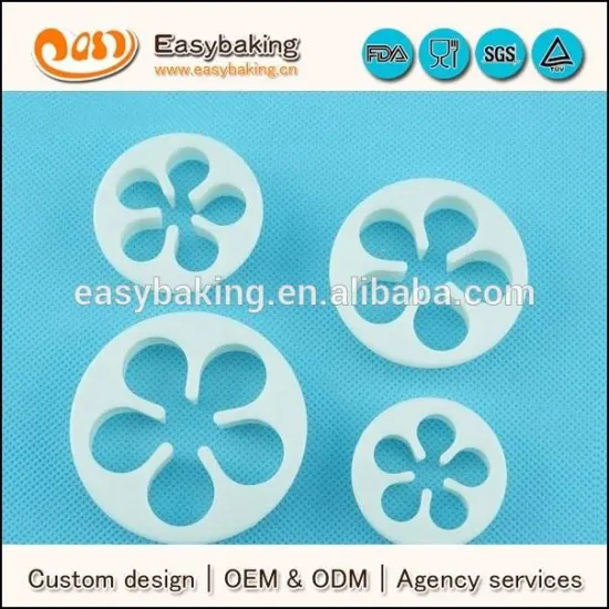 2pcs christmas deer plastic custom fondant cake decorating cookie cutter