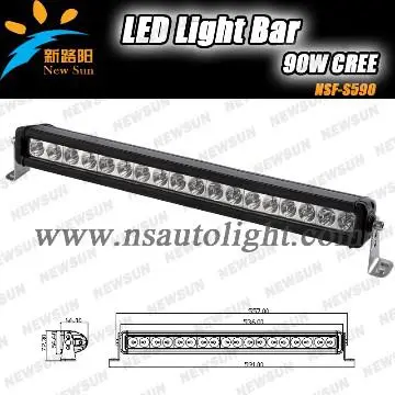 20inch 90w led bar light led light bars for trucks