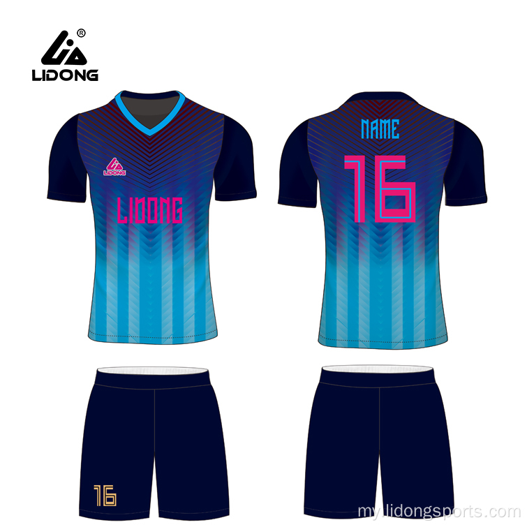 စက်တင်ဘာစက်တင်ဘာလ Custom Design Soccer Wear ဘောလုံးရှေး
