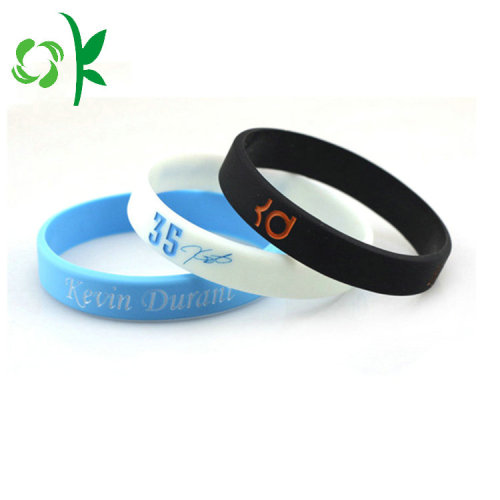 Hoofdletter gegraveerde armband Fashion Silicone Sportstrap