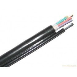 Round Flat Crane Cable With Steel Wires 24c 16 Awg 24 X 1.5