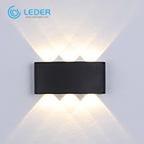 LEDER 3W Simple&Pure Black LED Indoor Wall Light
