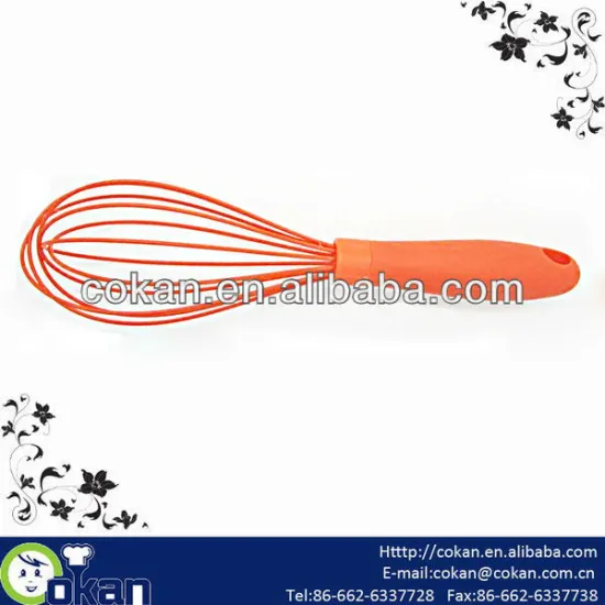 New Design Silicone Egg Mixer with Plastic Handle CK-EB003