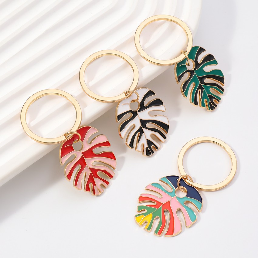 leaf keychain