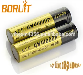 2016 Hot Sale New Brand Boruit 3.7V Li-ion 18650 4000mAh For China