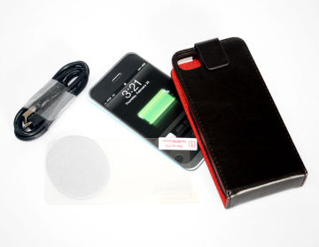1300mah Iphone 4 Leather Extended Battery Case With Unique Design With Usb Charging