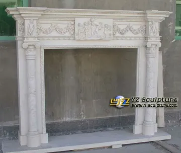 Western Stone Fireplaces Frame Marble Sculpture