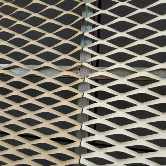 Factory Price CNC Cut Aluminum Exterior Wall Cladding with Diamond Hole and Expanded Metal Wire Mesh