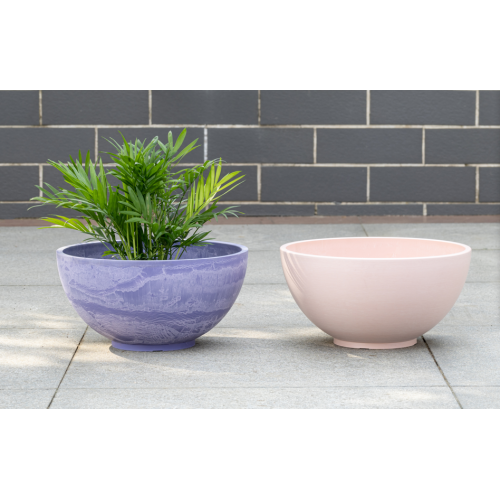 Macetero estilo cuenco redondo