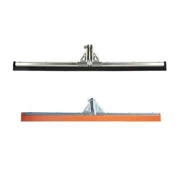 Eco-Friendly 22-30 Inch Metal Black Orange Floor Scrubber Squeegee for Bathroom