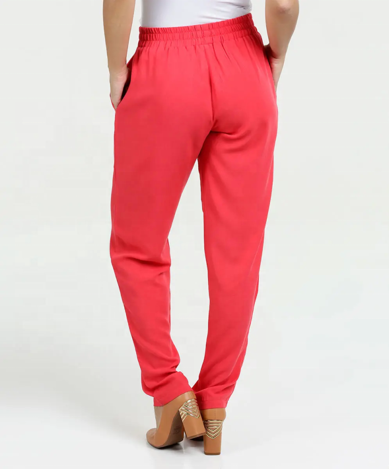 elasticated waist size pocket trousers pants