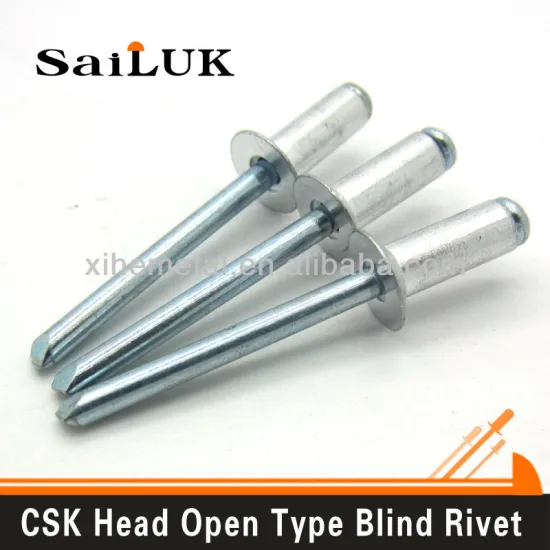 Open type aluminum steel countersunk rivet Hot Sale