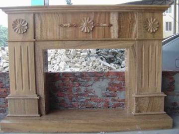 Limestone Marble Electric Fireplace(Direct Factory + Good Price)